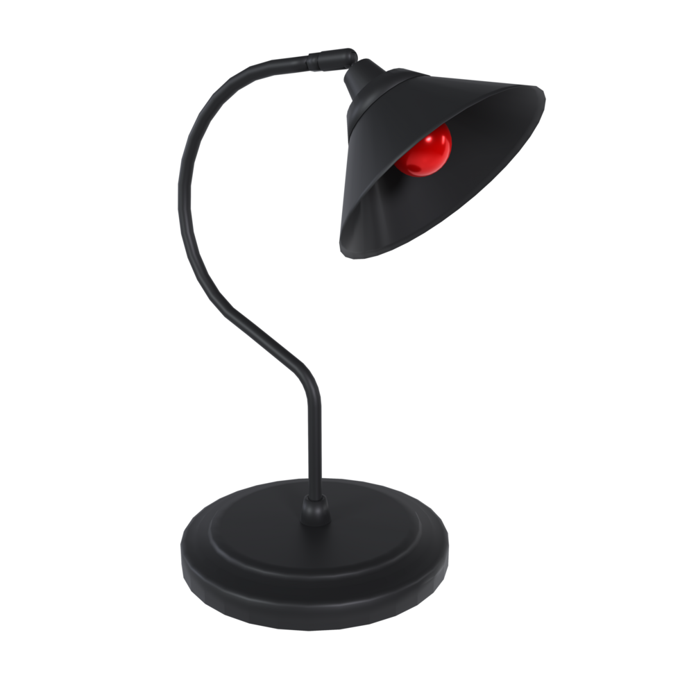 Desk Lamp isolated on transparent png