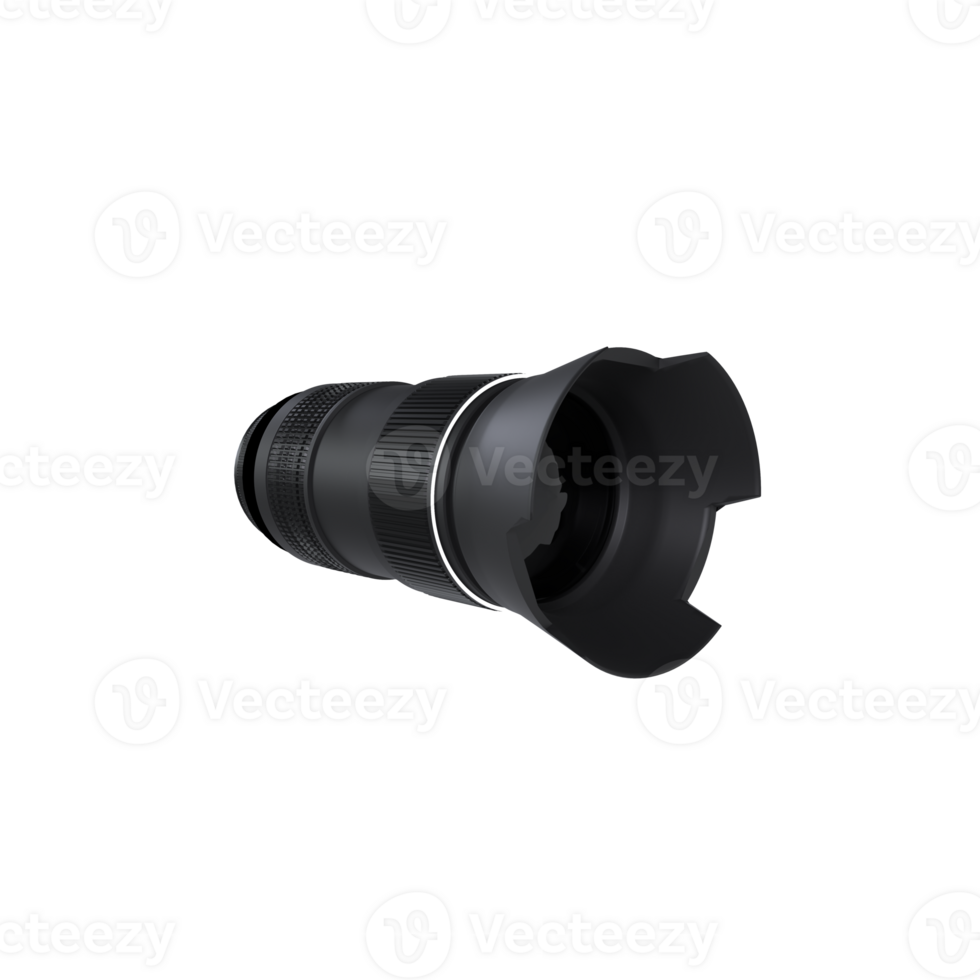 Camera Lens isolated on transparent png