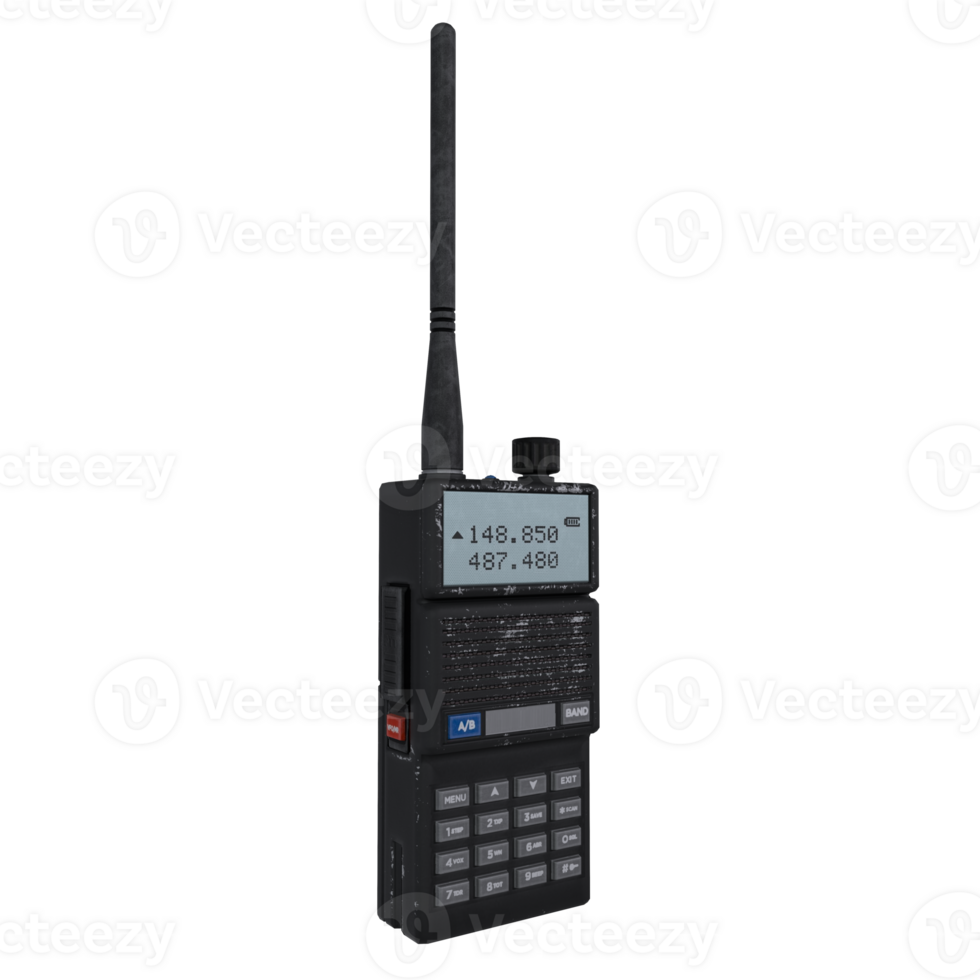 Mobile Radio isolated on transparent png