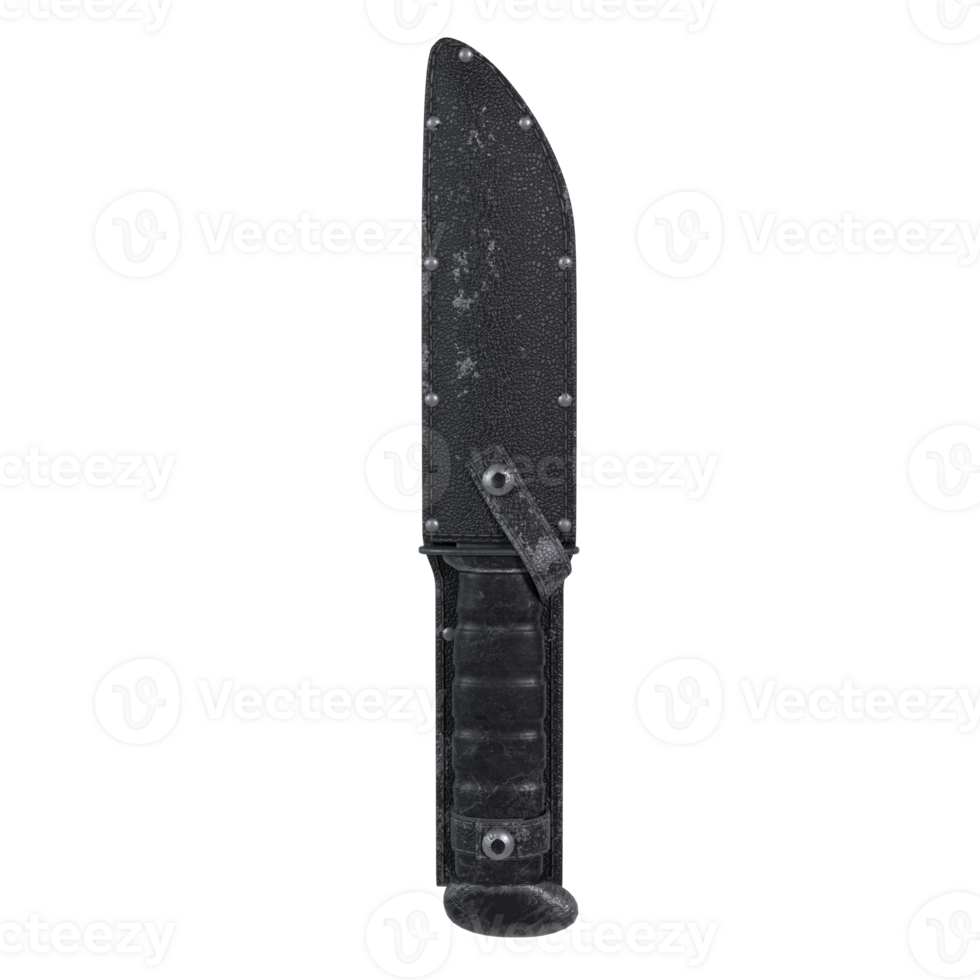 Combat Knife isolated on transparent png