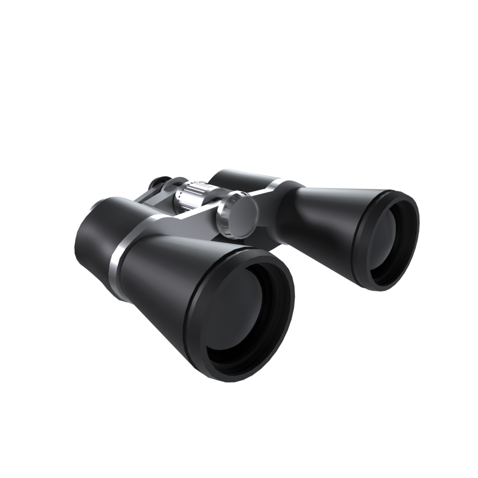 Binoculars isolated on transparent png