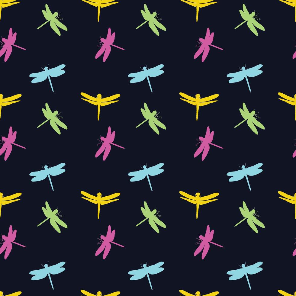 Butterfly Assembly Seamless Pattern-Design vector
