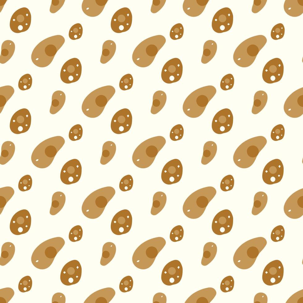 Polka Dots And Disks Seamless Pattern Design vector
