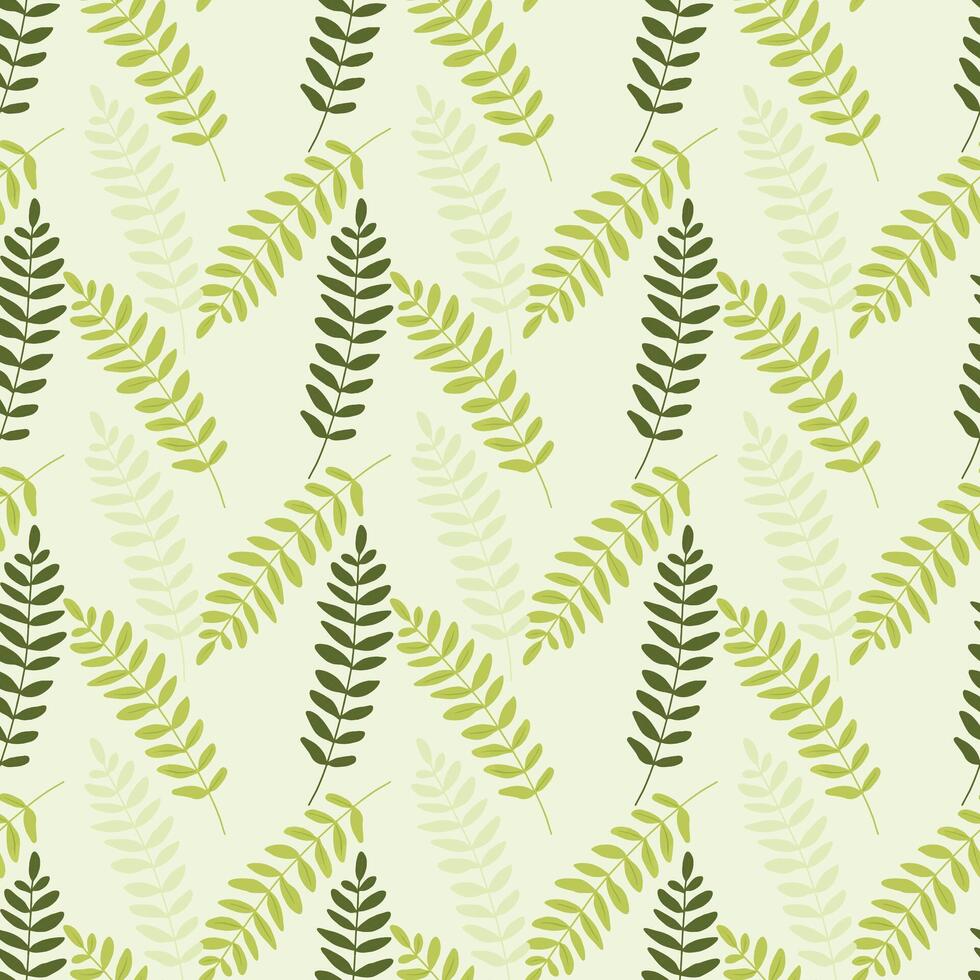 Chaotic leaves Seamless Pattern Design vector