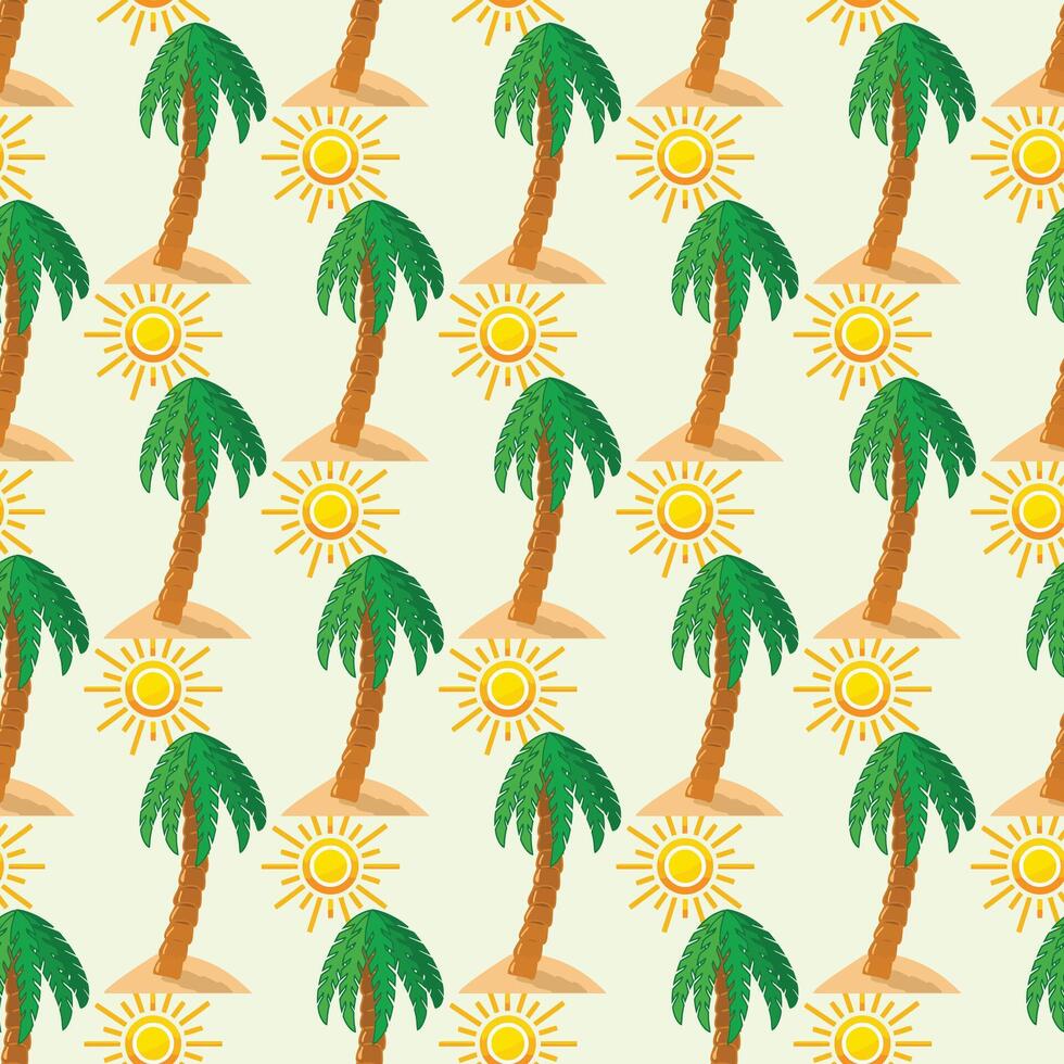 Abstract Palm Stencils Seamless Pattern Design vector