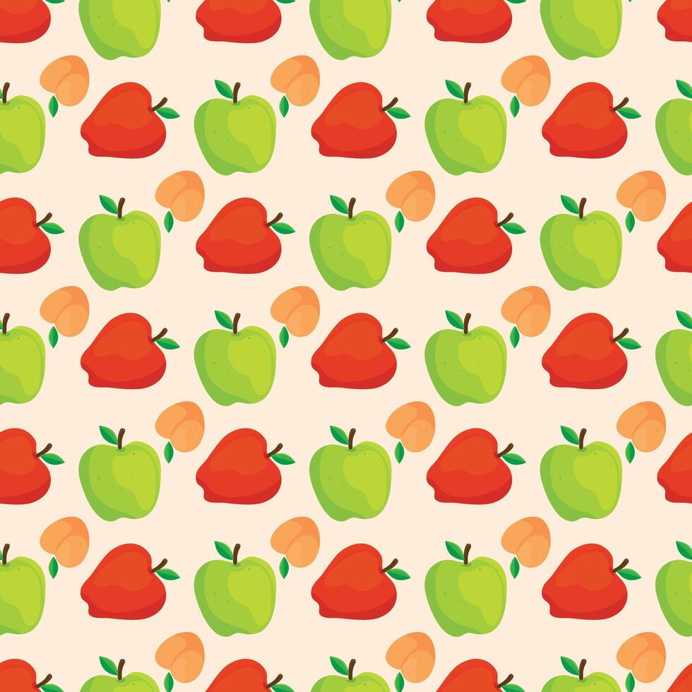 Candy Apples Seamless Pattern Design vector