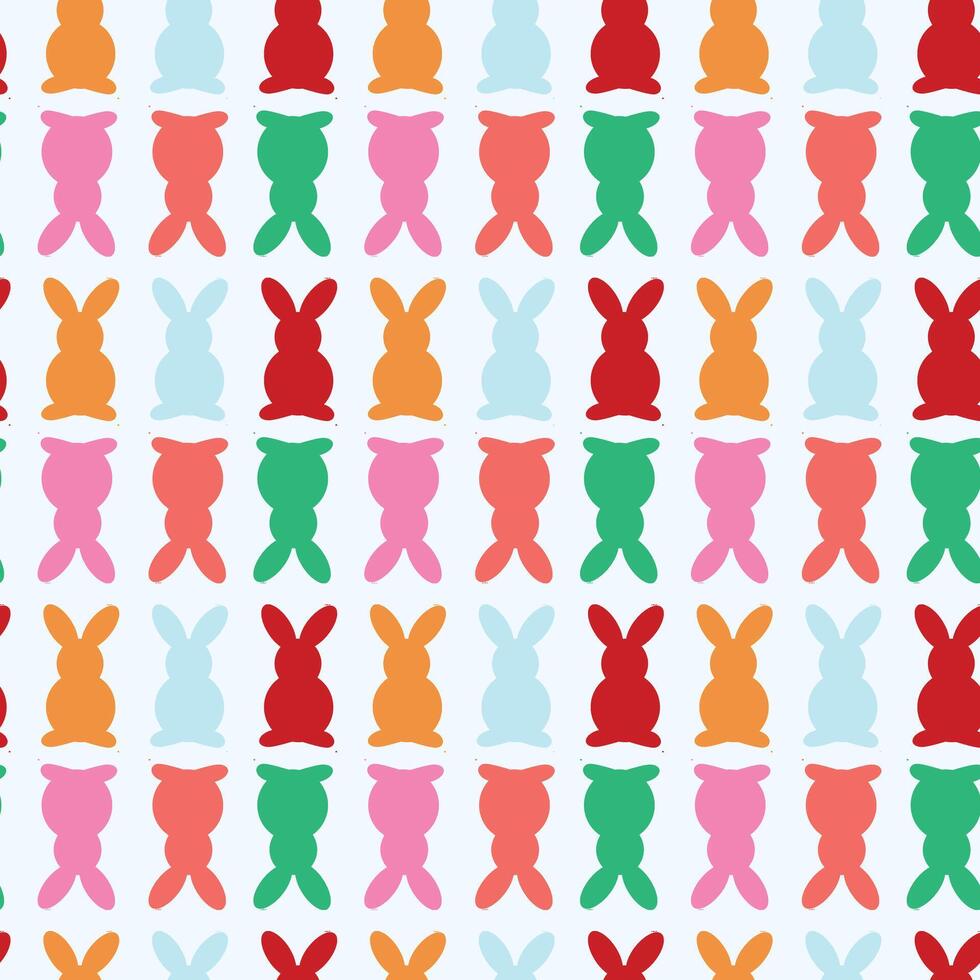 Cute Bunny Seamless Pattern Desig vector