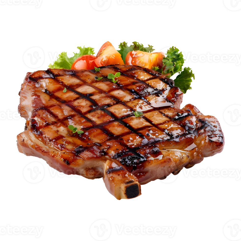 Grilled Pork Meat on Transparent Background png