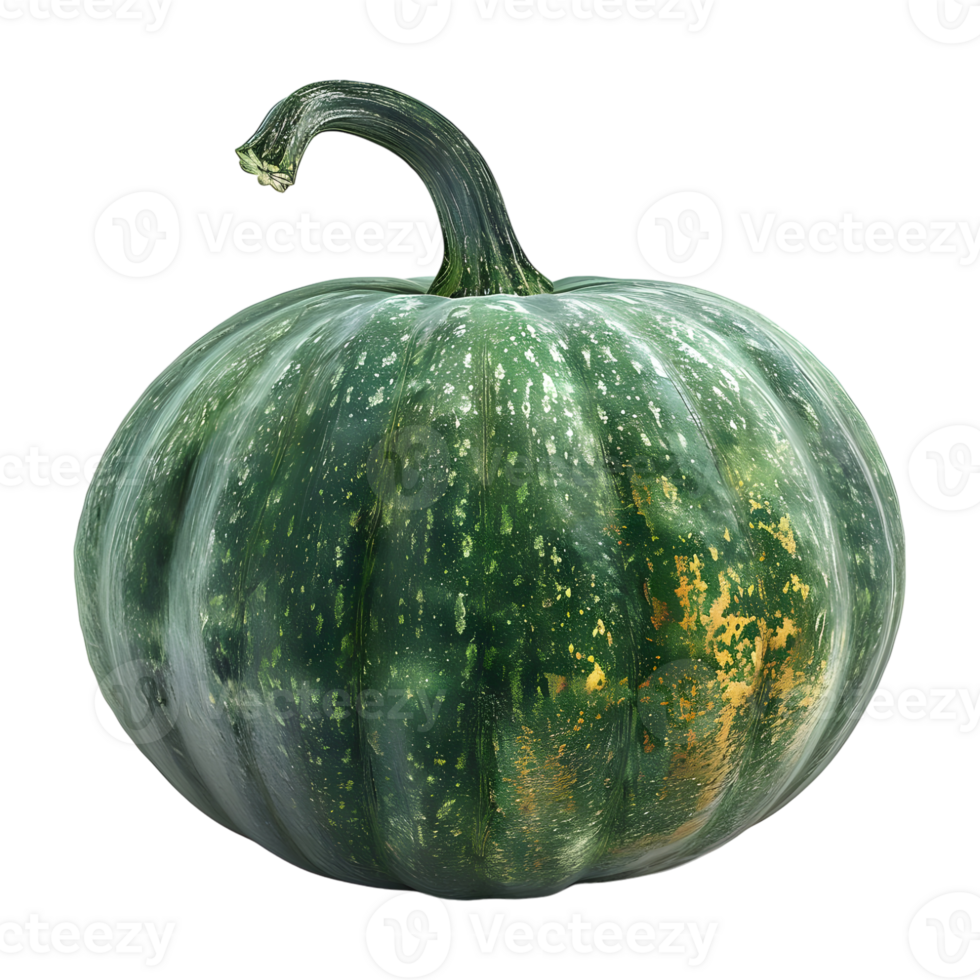 Green Pumpkin on Transparent Background png