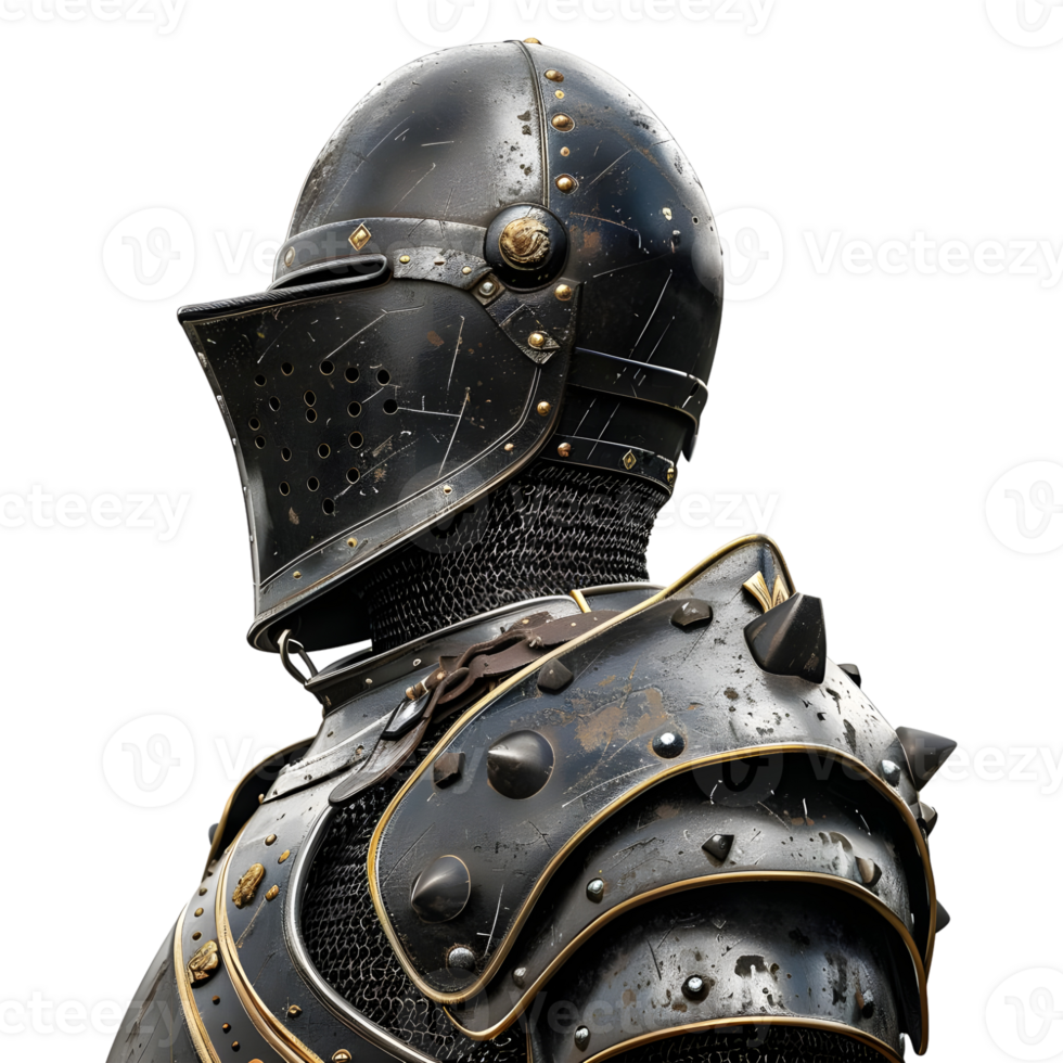 Krieg Schutz Eisen Körper von Krieger auf transparent Hintergrund png
