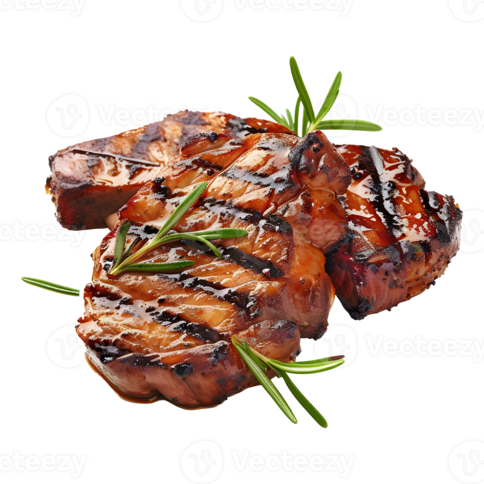 Grilled Pork Meat on Transparent Background png