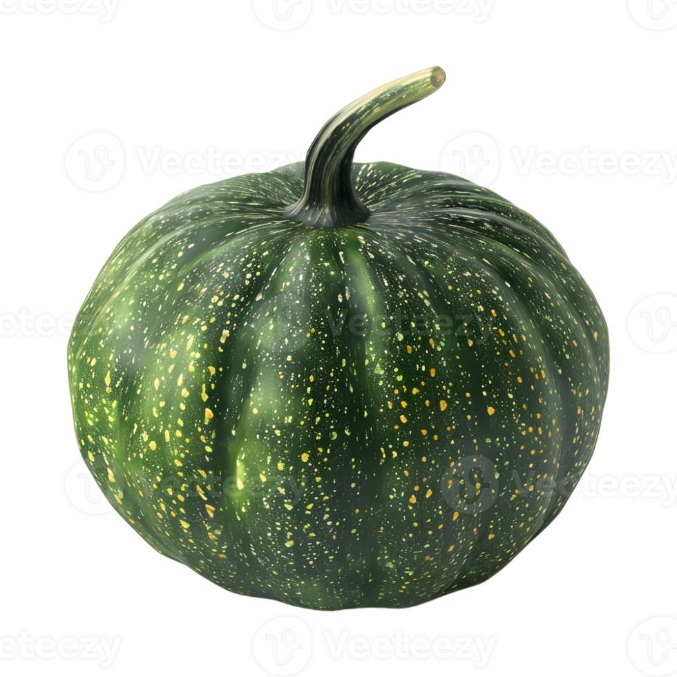 Green Pumpkin on Transparent Background png