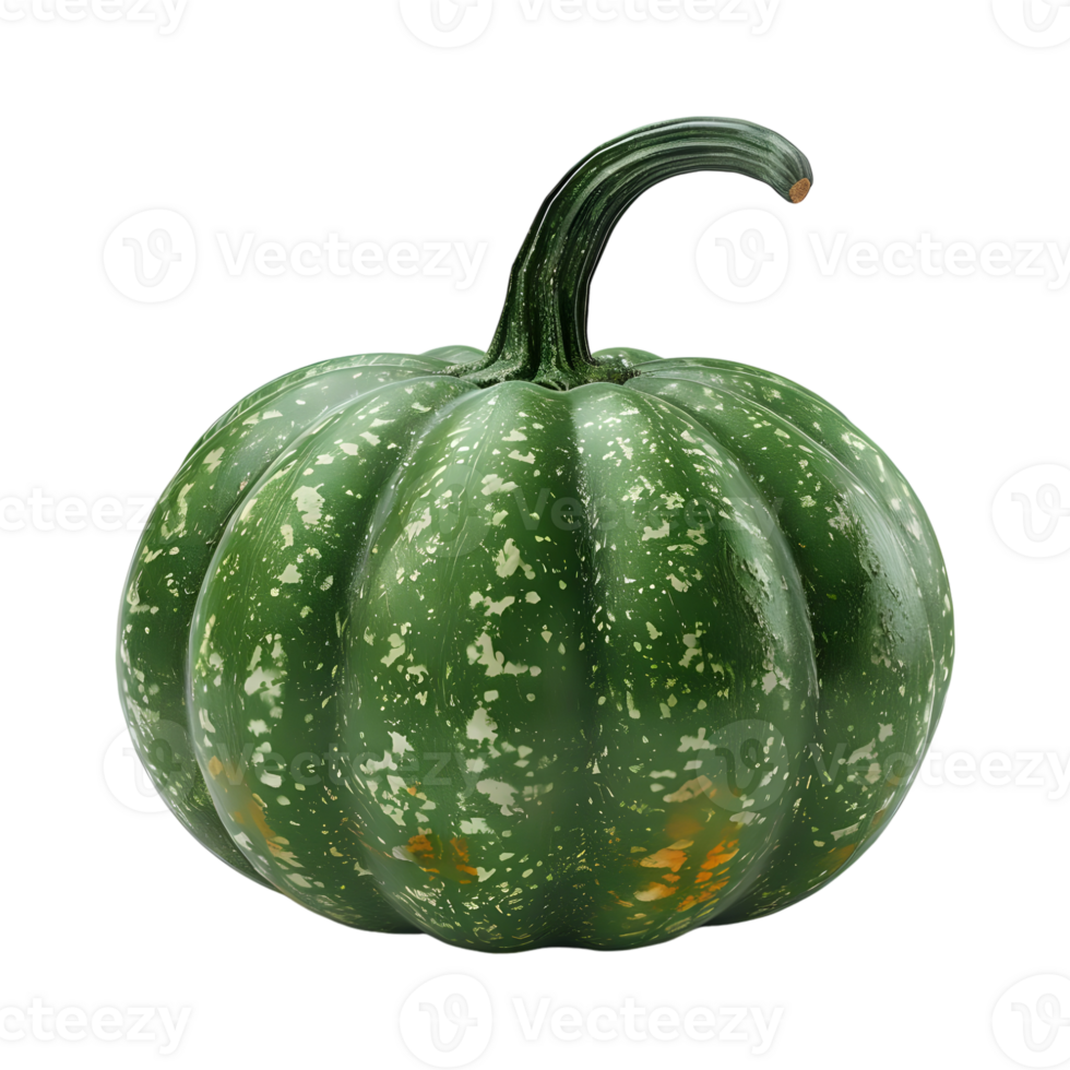 Green Pumpkin on Transparent Background png