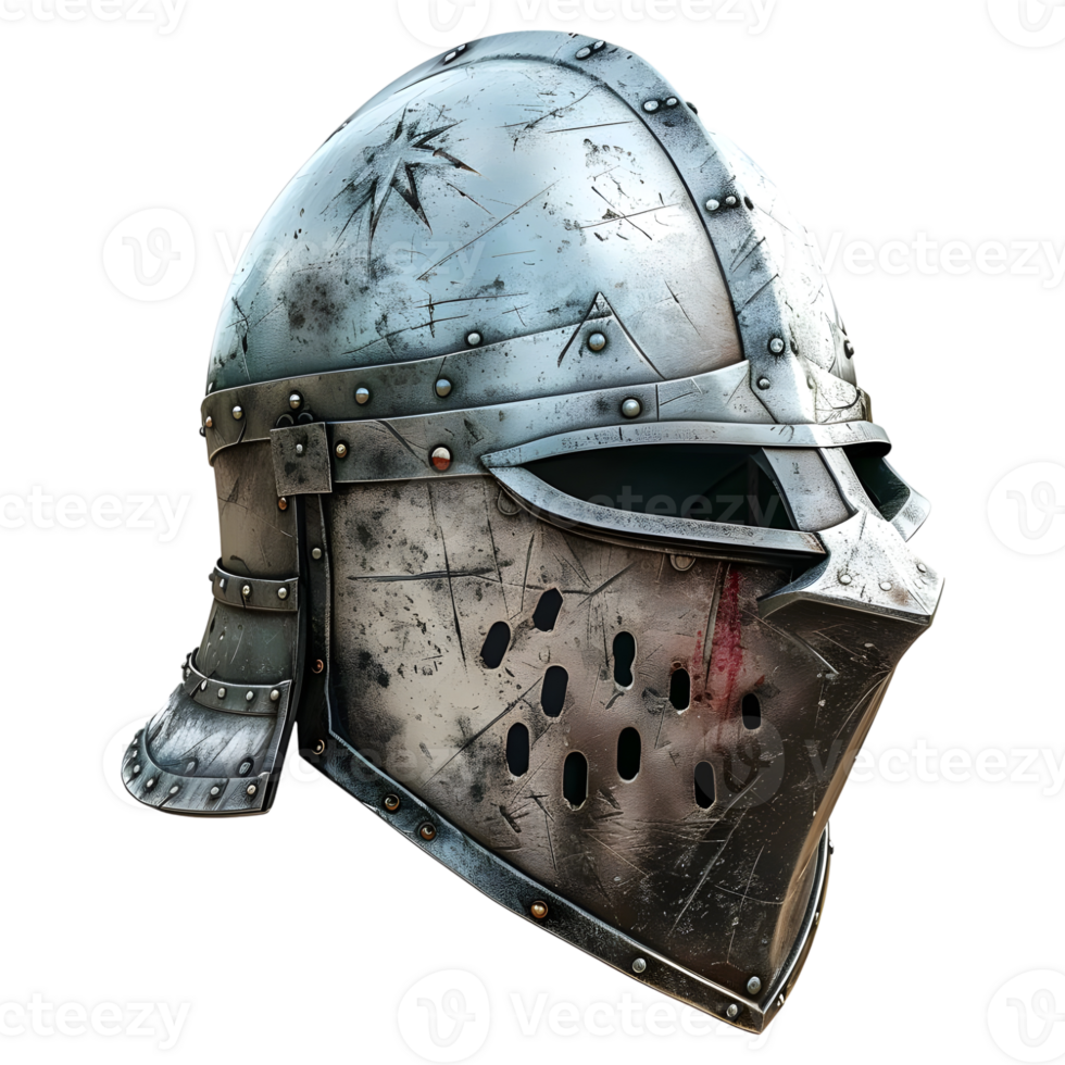 War Protection Iron Body of Warrior on Transparent Background png
