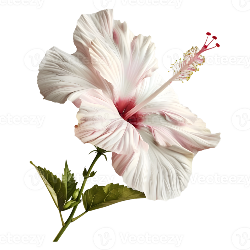 Hibiscus Plant on Transparent Background png
