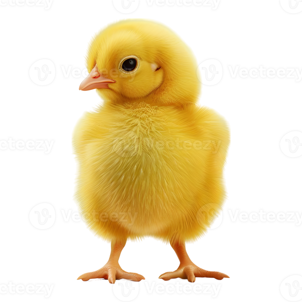 Cute Little Chicken on Transparent Background png