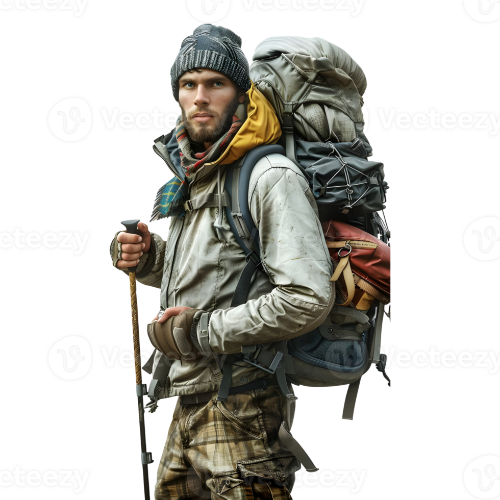 Traveler Bag pack on Transparent Background png