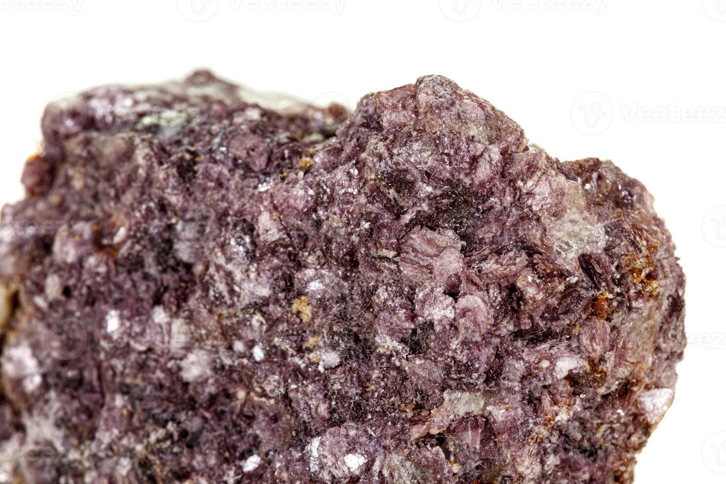 Macro of a chromium kyanite mineral stone on white background photo