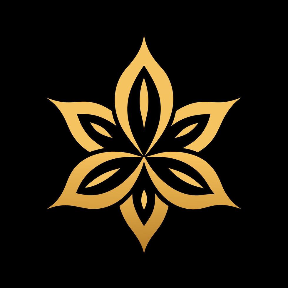 Islamic Golden color ornament art illustration vector