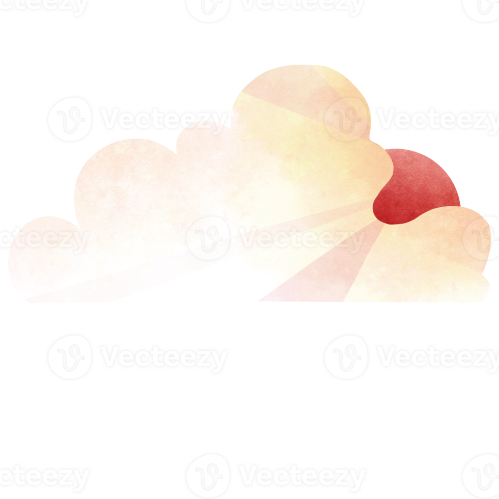 Clouds and sun in the sky png