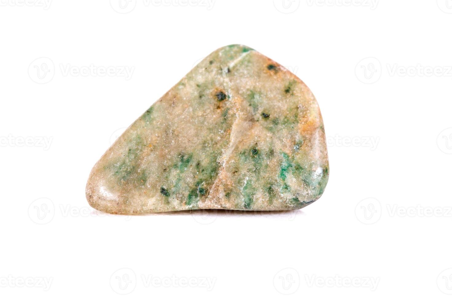 Macro mineral stone jasper on a white background photo