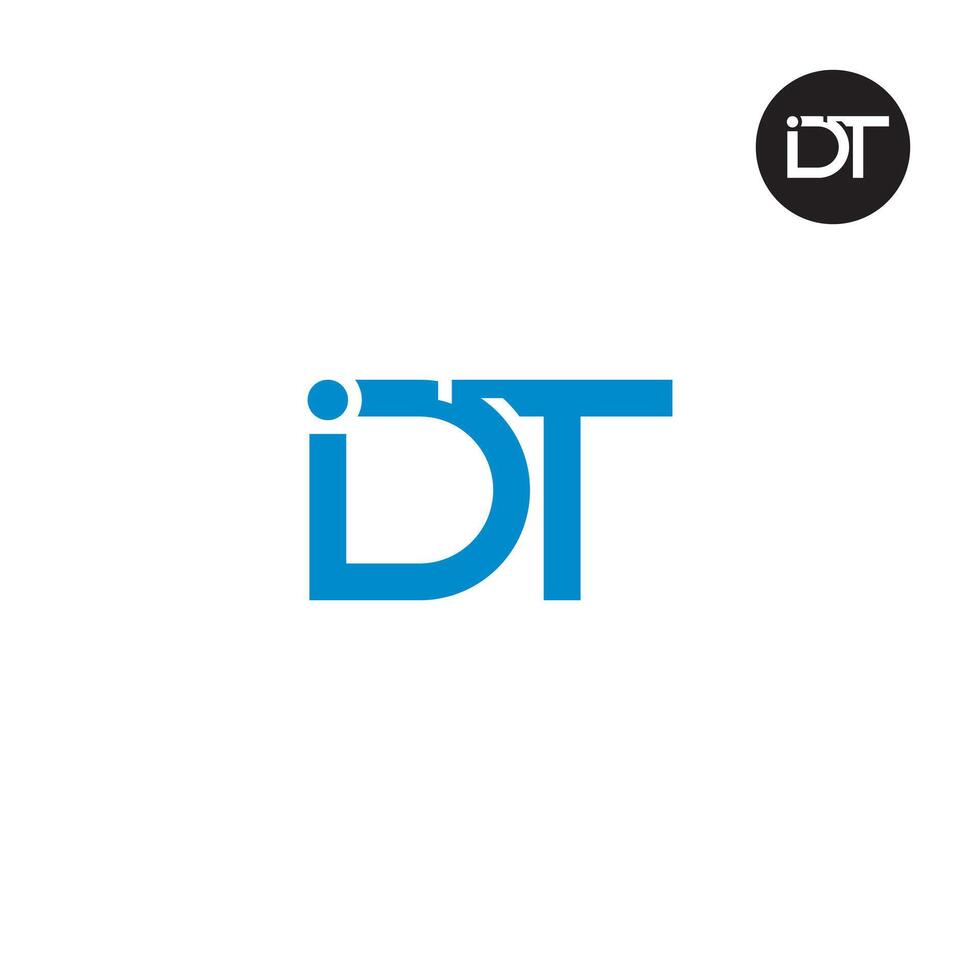 IDT Logo Letter Monogram Design vector