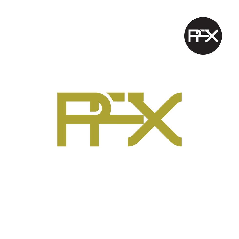 PFX Logo Letter Monogram Design vector