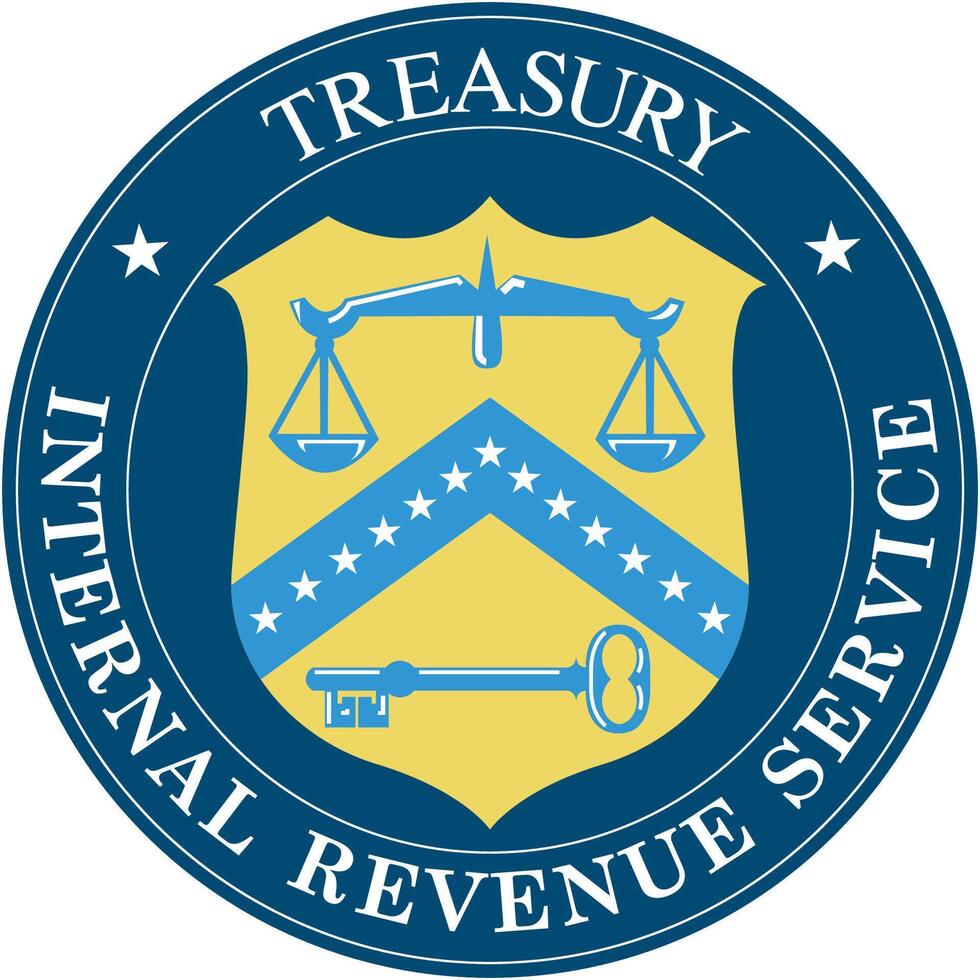 Seal of the United States Treasury Internal Revenue Service vector