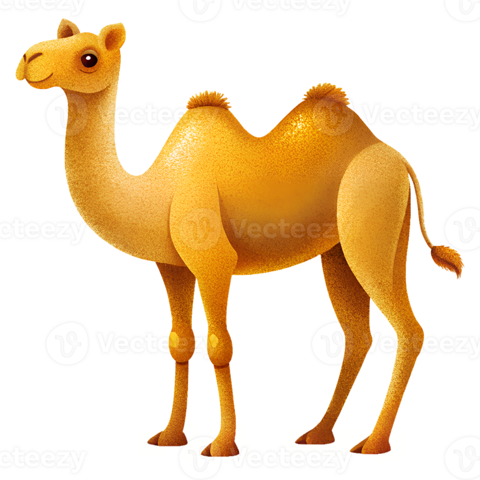 Illustration of Digital Painting, camel isolated on background png