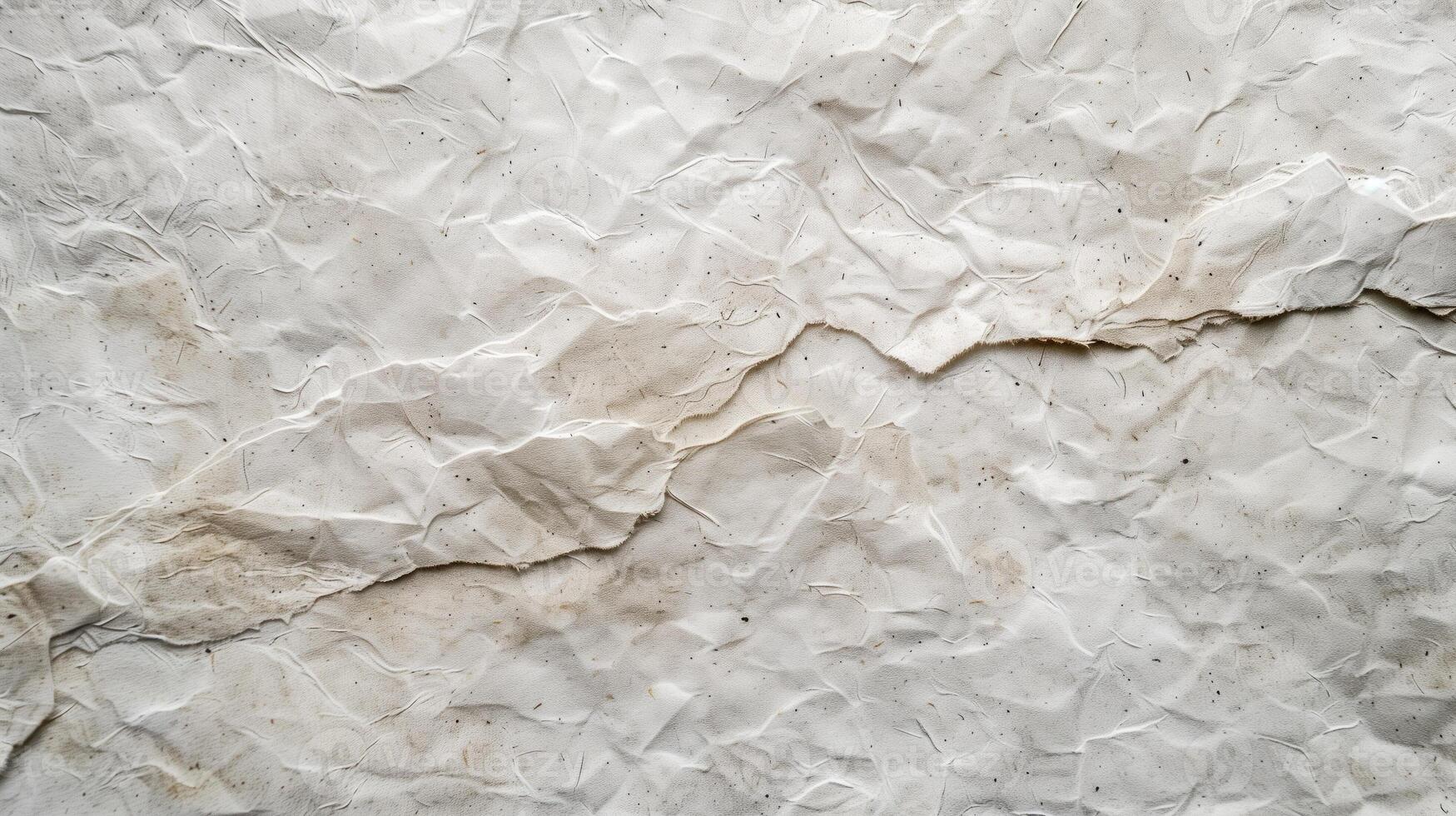 Textured crumpled white paper background photo