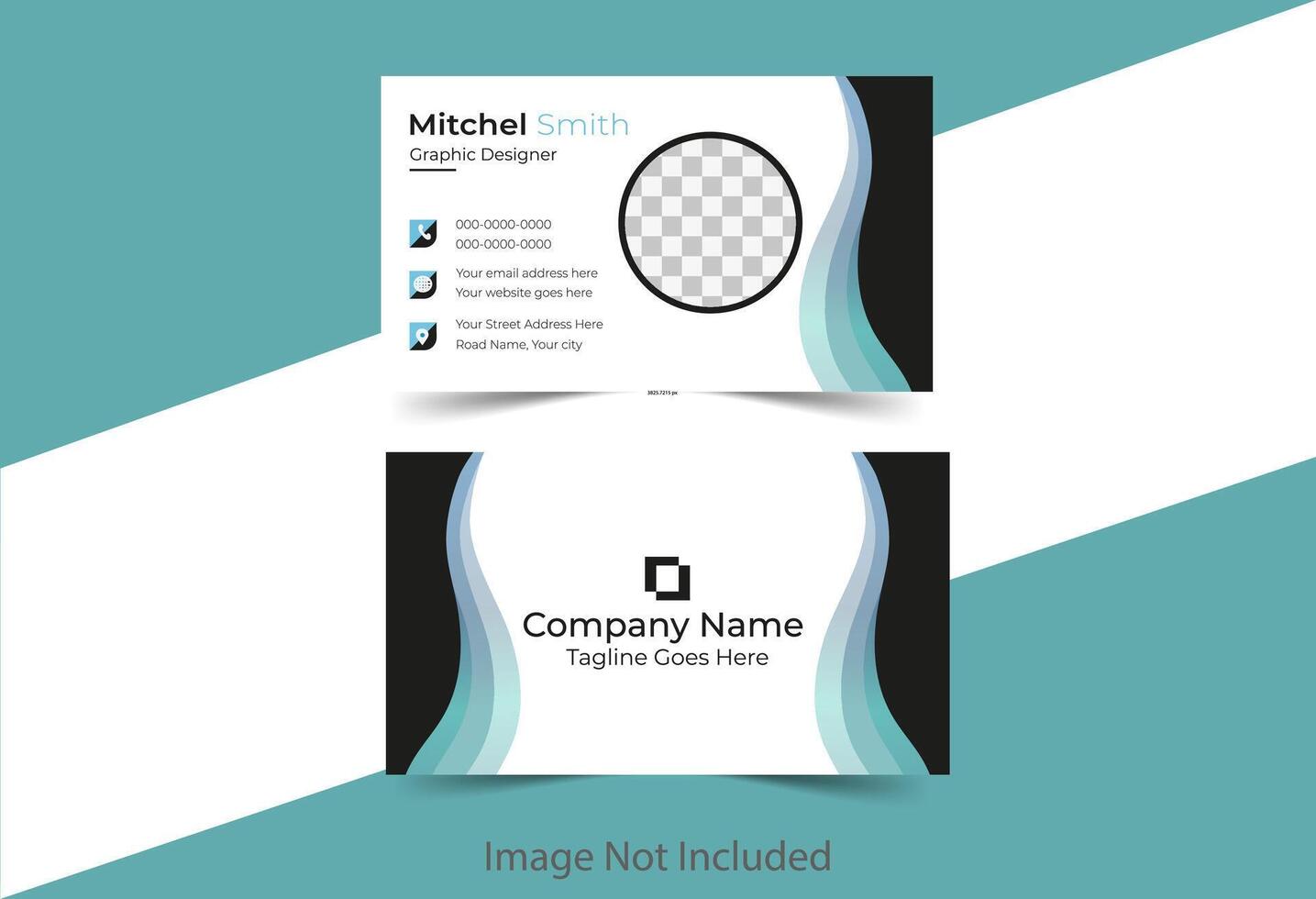 Professional Business Card Design. vector