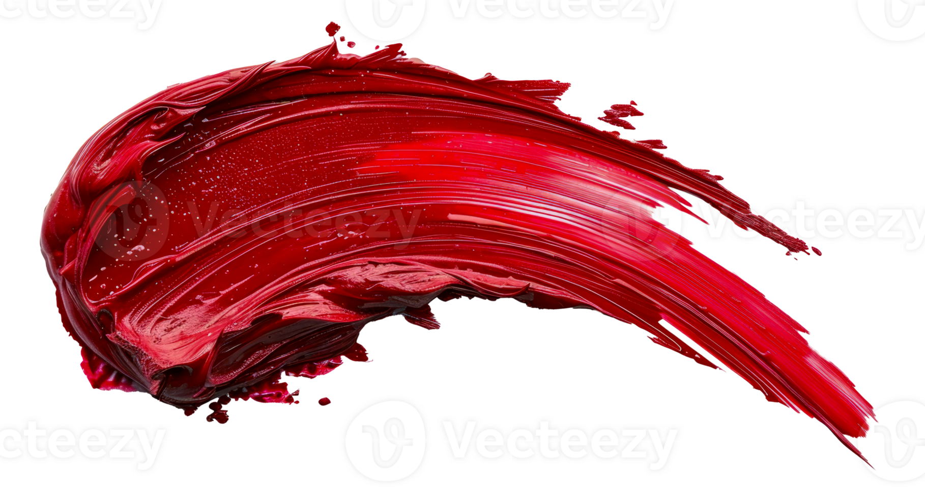 Glossy red paint stroke 45905593 PNG