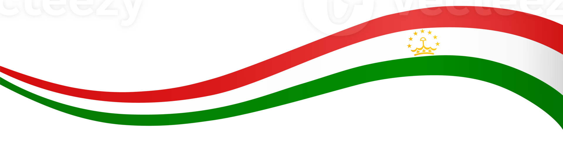 Tajikistan flag wave png