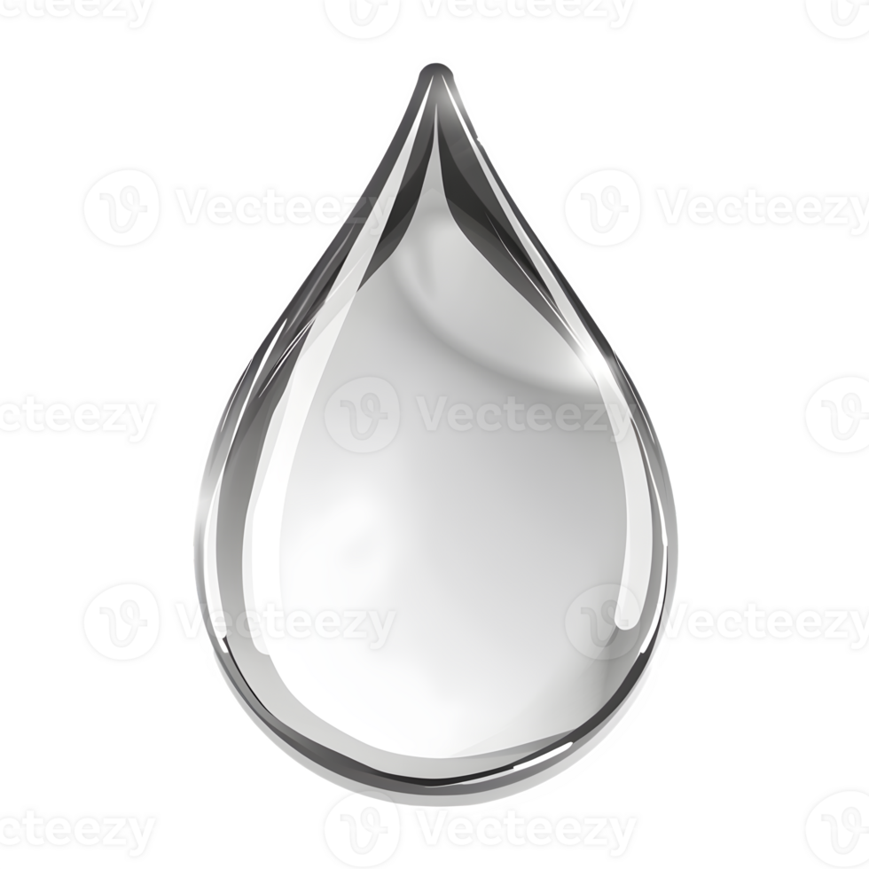 a drop of water on a transparent background png