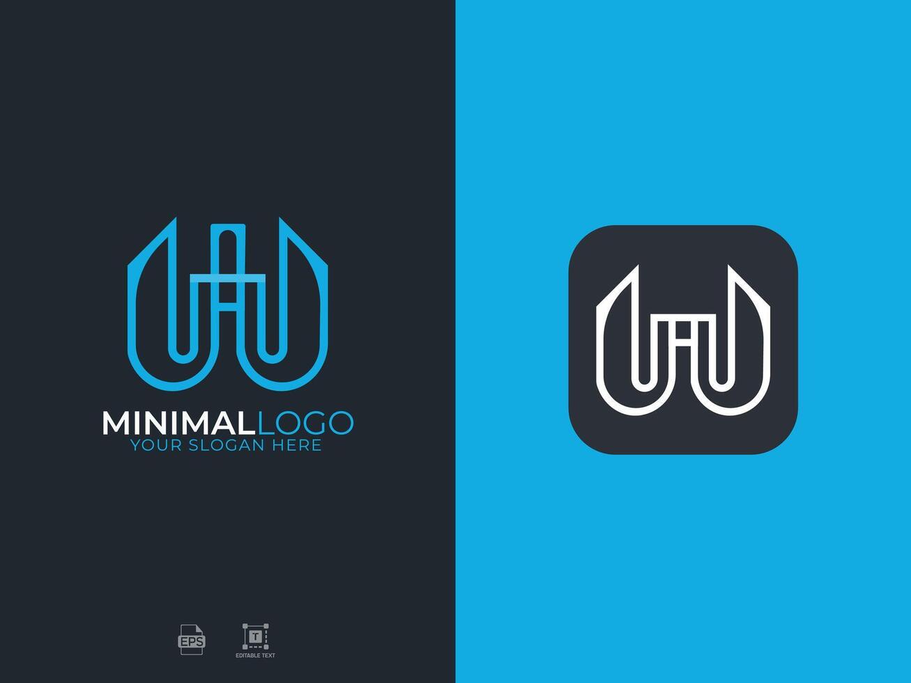Minimal Modern Letter Logo vector