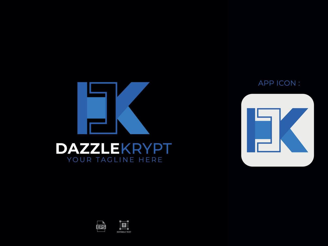Minimal Modern Letter Logo vector