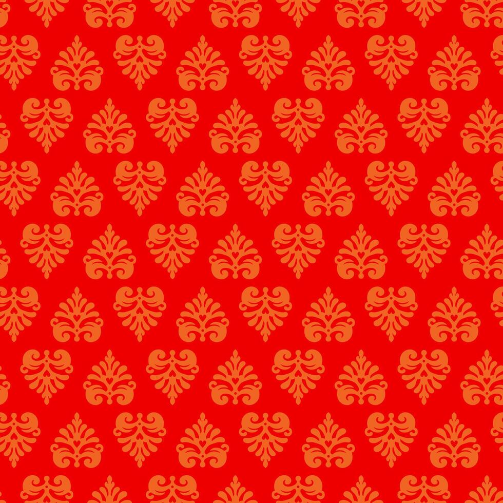 Abstract seamless pattern with decorative flowers vector