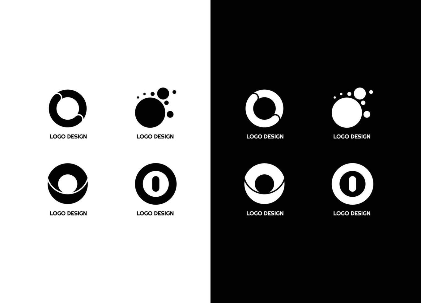 awesome geometric company corporate business Logo set best collection vector
