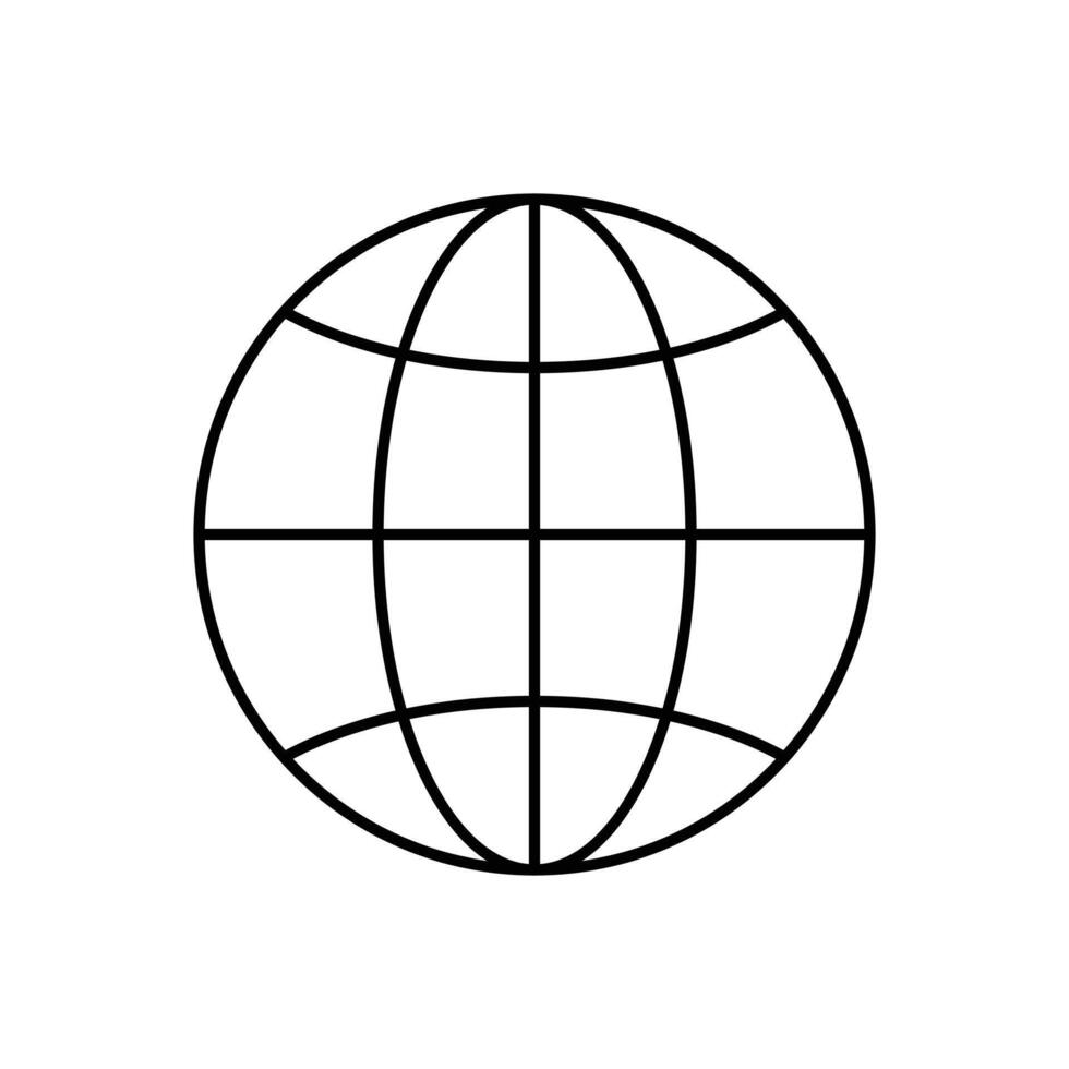 icon web deisgn outline on white background vector