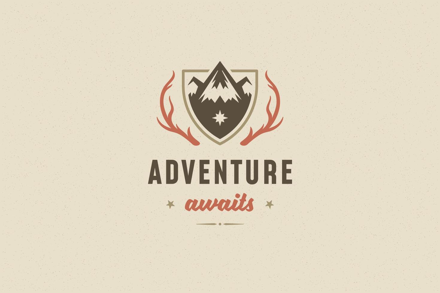 Quote typography with hand drawn mountain rock symbol for greeting card or poster and other. vector