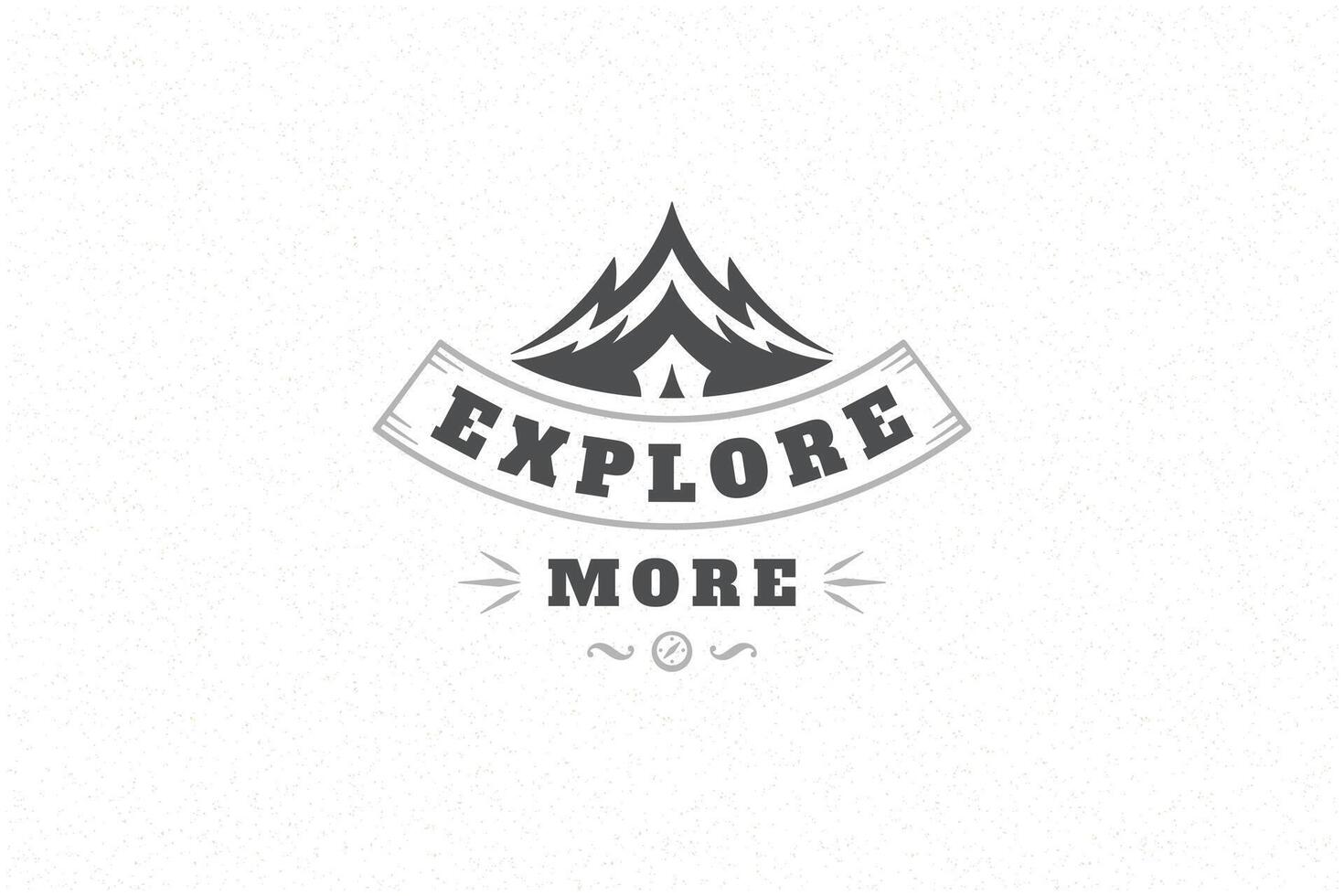 Quote typography with hand drawn mountain rock symbol for greeting card or poster and other. vector