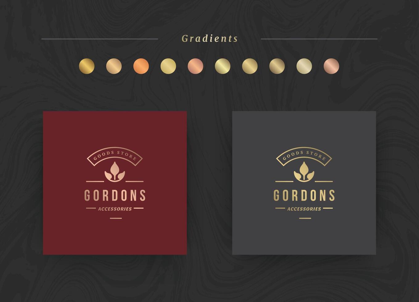 Elegant luxury brand logo design template illustration. vector
