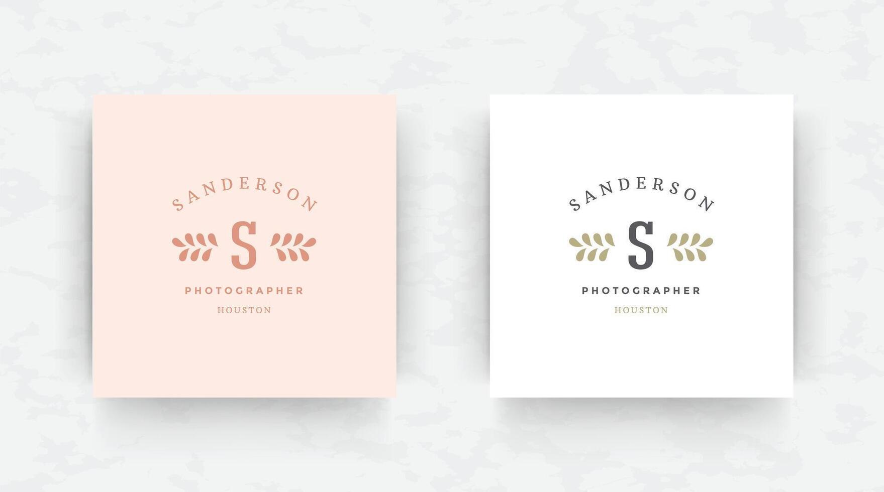 Elegant brand logo design template illustration. vector