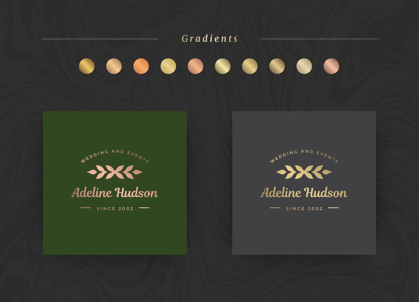 Elegant luxury brand logo design template illustration. vector