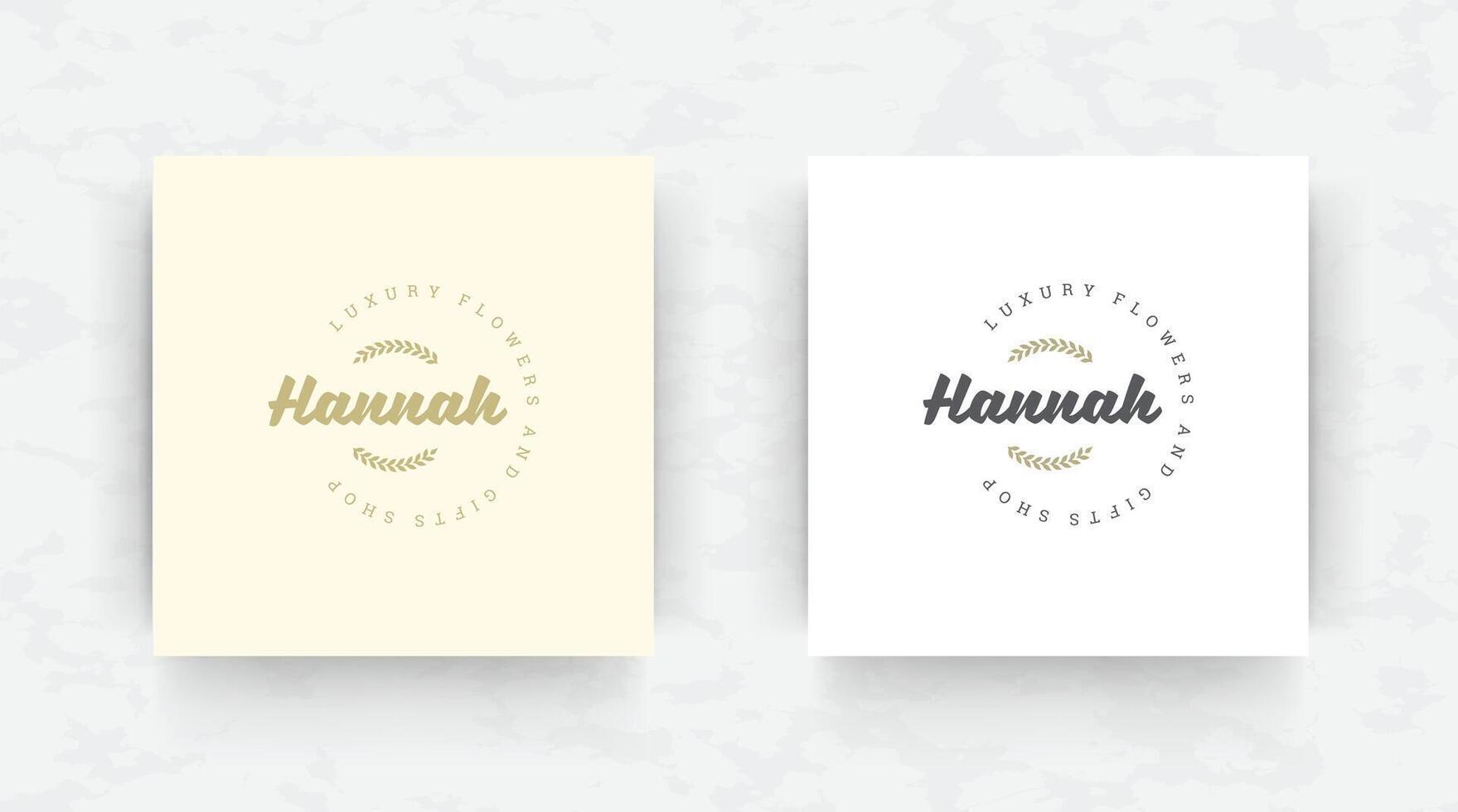 Elegant brand logo design template illustration. vector