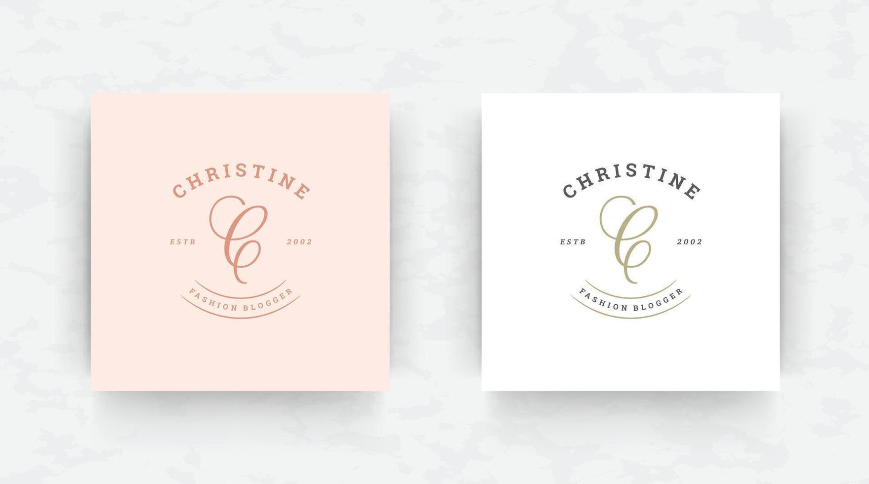 Elegant brand logo design template illustration. vector