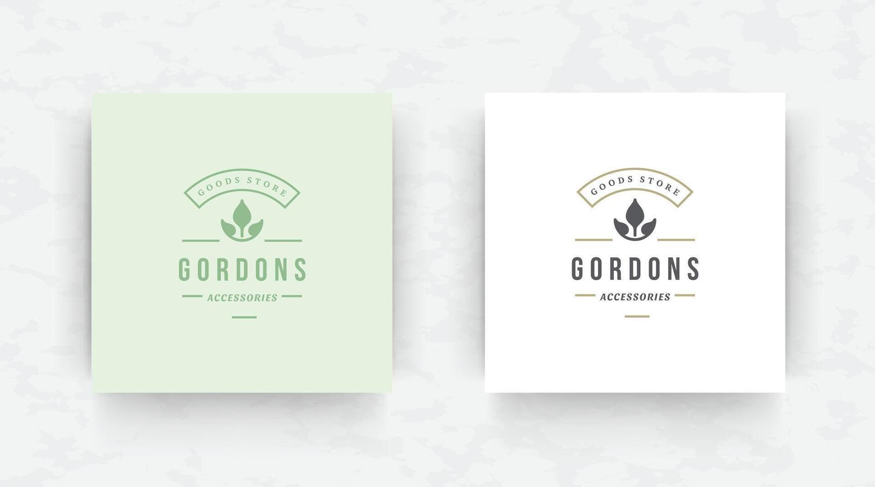 Elegant brand logo design template illustration. vector