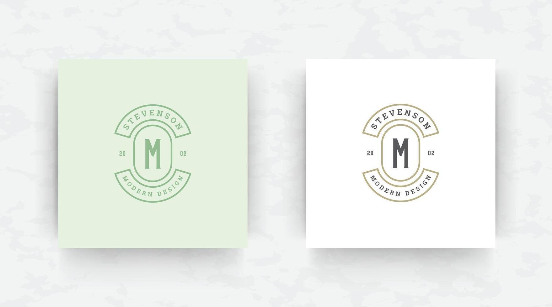 Elegant brand logo design template illustration. vector