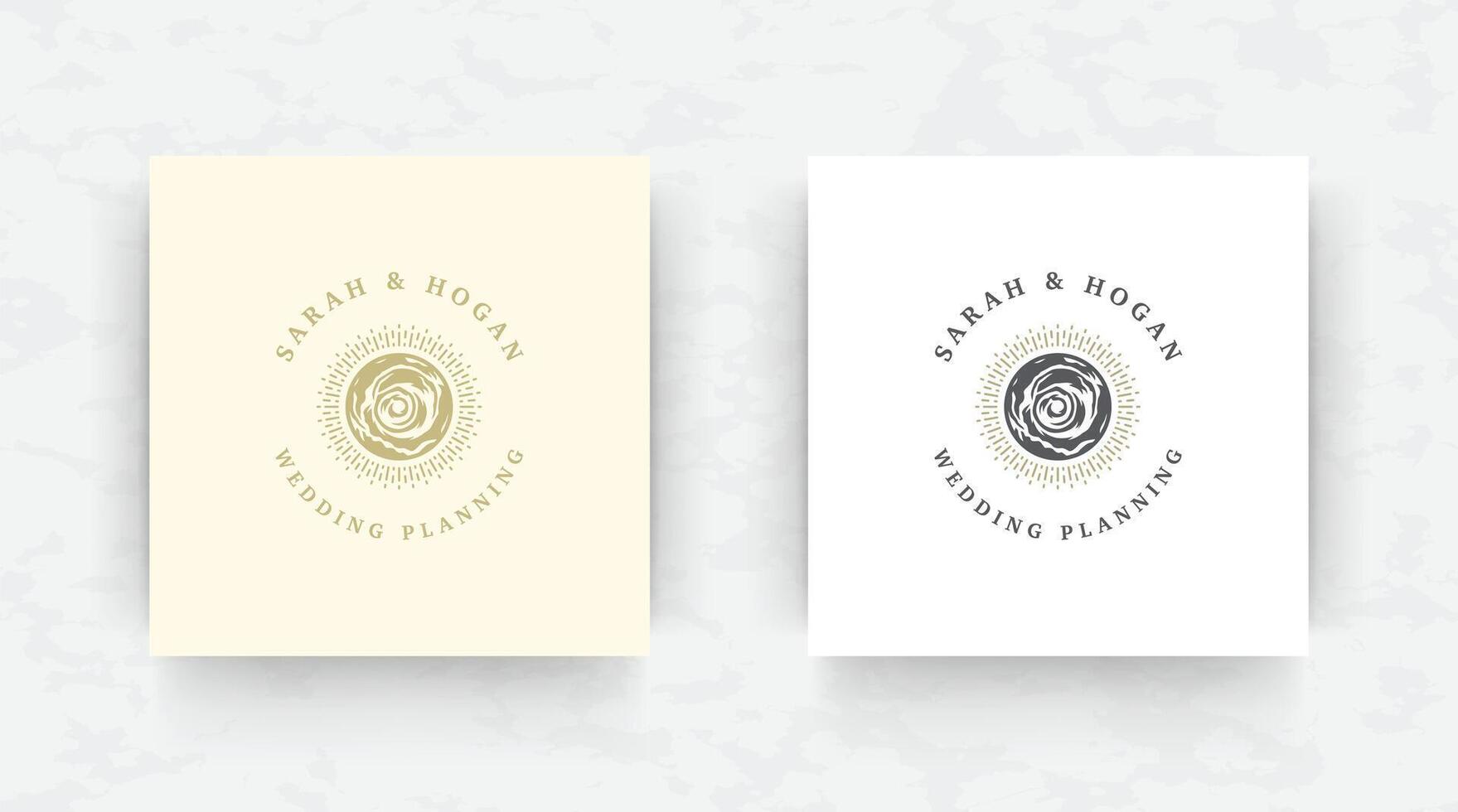 Elegant brand logo design template illustration. vector