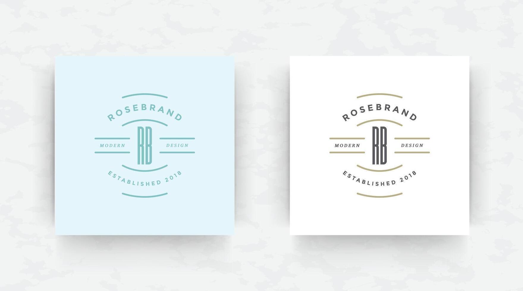 Elegant brand logo design template illustration. vector